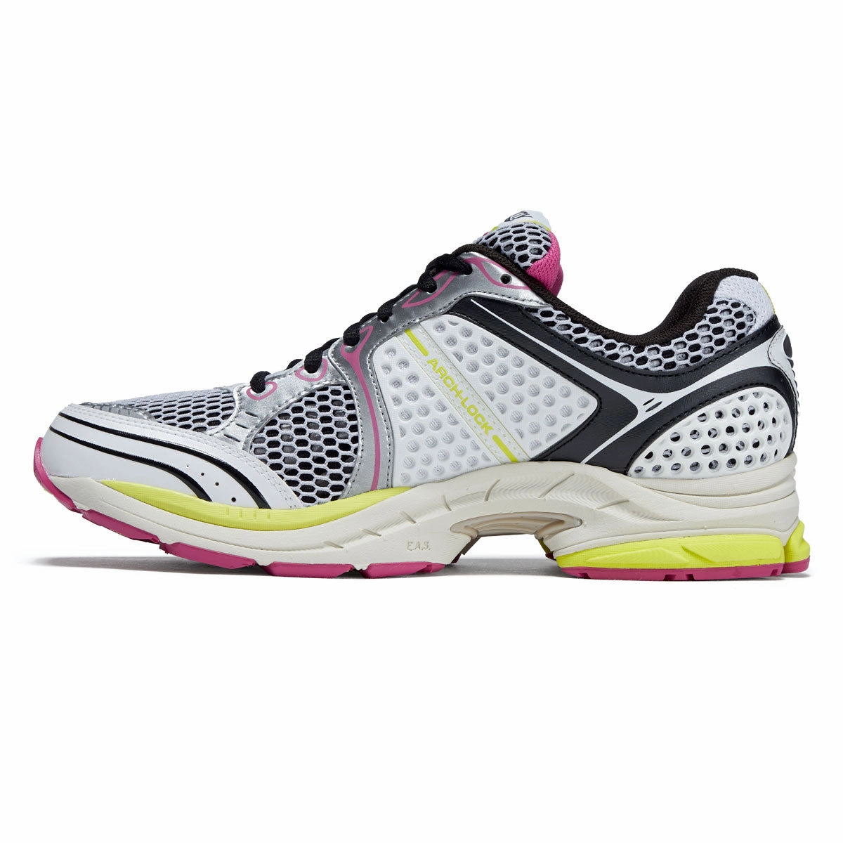 Saucony Progrid Triumph 4 Shoes - White/Fluo Minimalist Styling