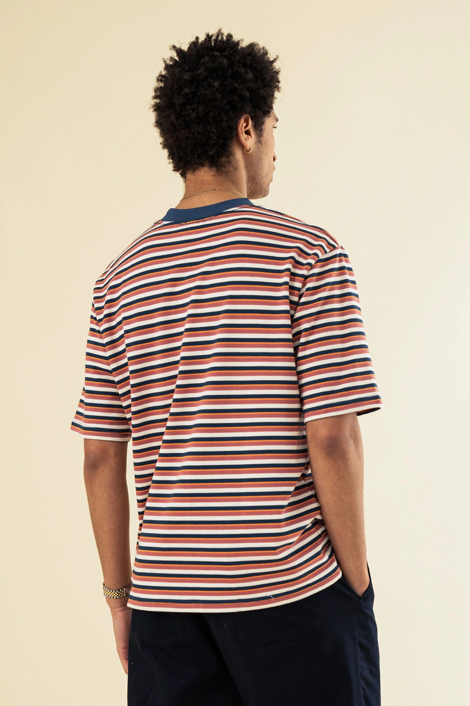 bound Oxford Heavy Stripe Tee Light and Comfortable