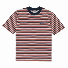 bound Oxford Heavy Stripe Tee Layered Collar