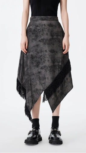 Western Faux Denim Pencil Skirt Style Preview Fashion Tones
