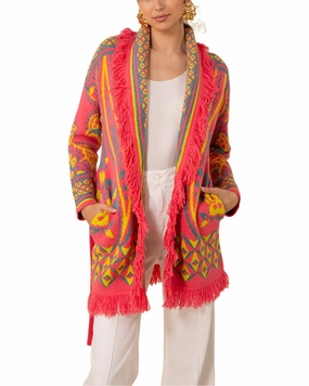 Hale Bob Alessandra Wool-Blend Cardigan Winter Look Classic Knit