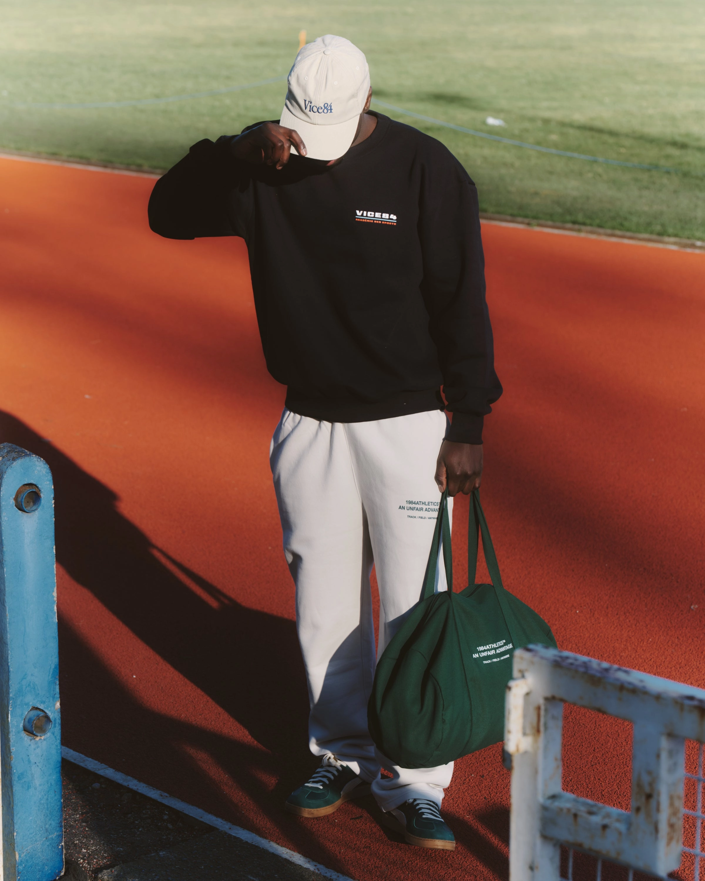 Vice 84 'Athletics' Cuffless Joggers - Bone Flexible Activewear