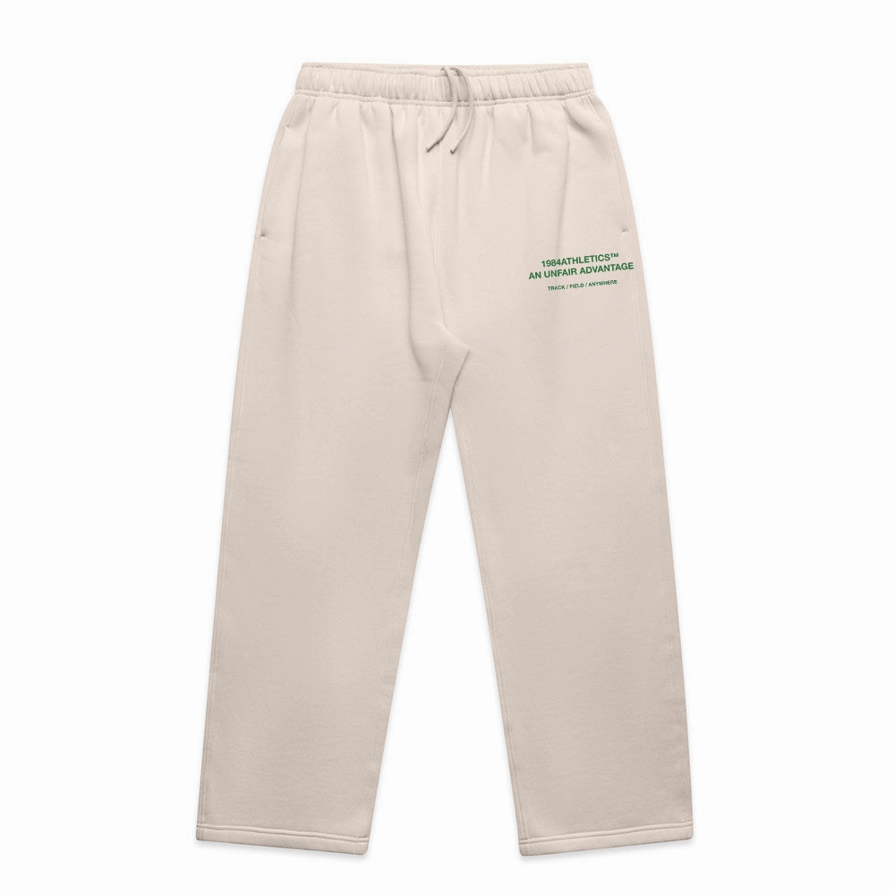 Vice 84 'Athletics' Cuffless Joggers - Bone Outdoor activities Minimal Waist