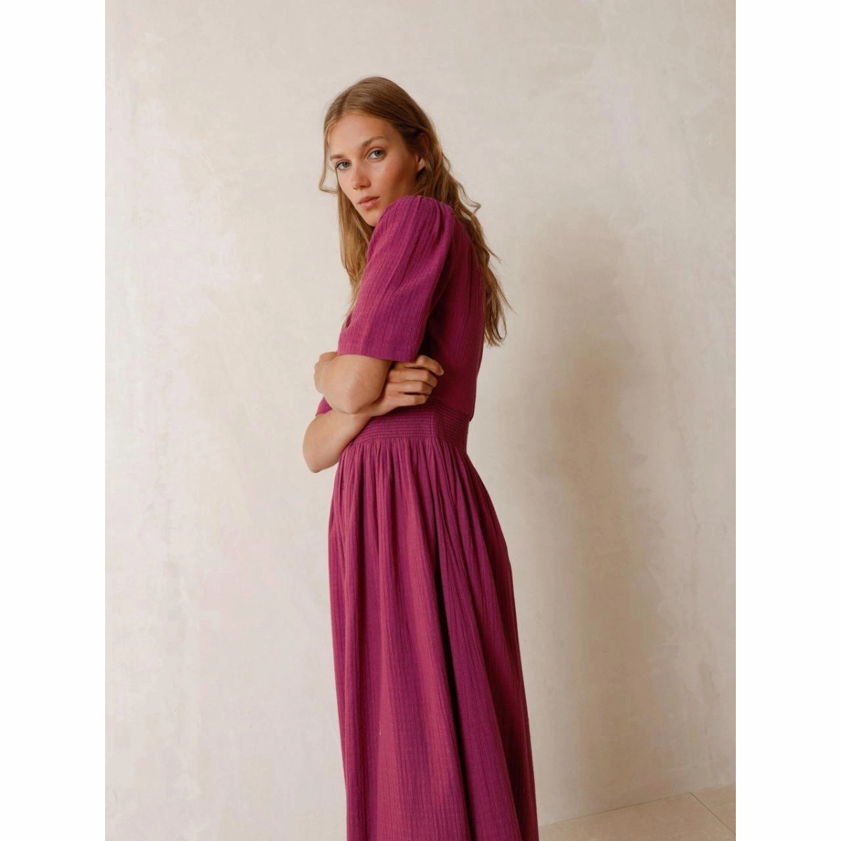 Cool Texture Vibrant patterned dress Violeta Romantic Luise Dress