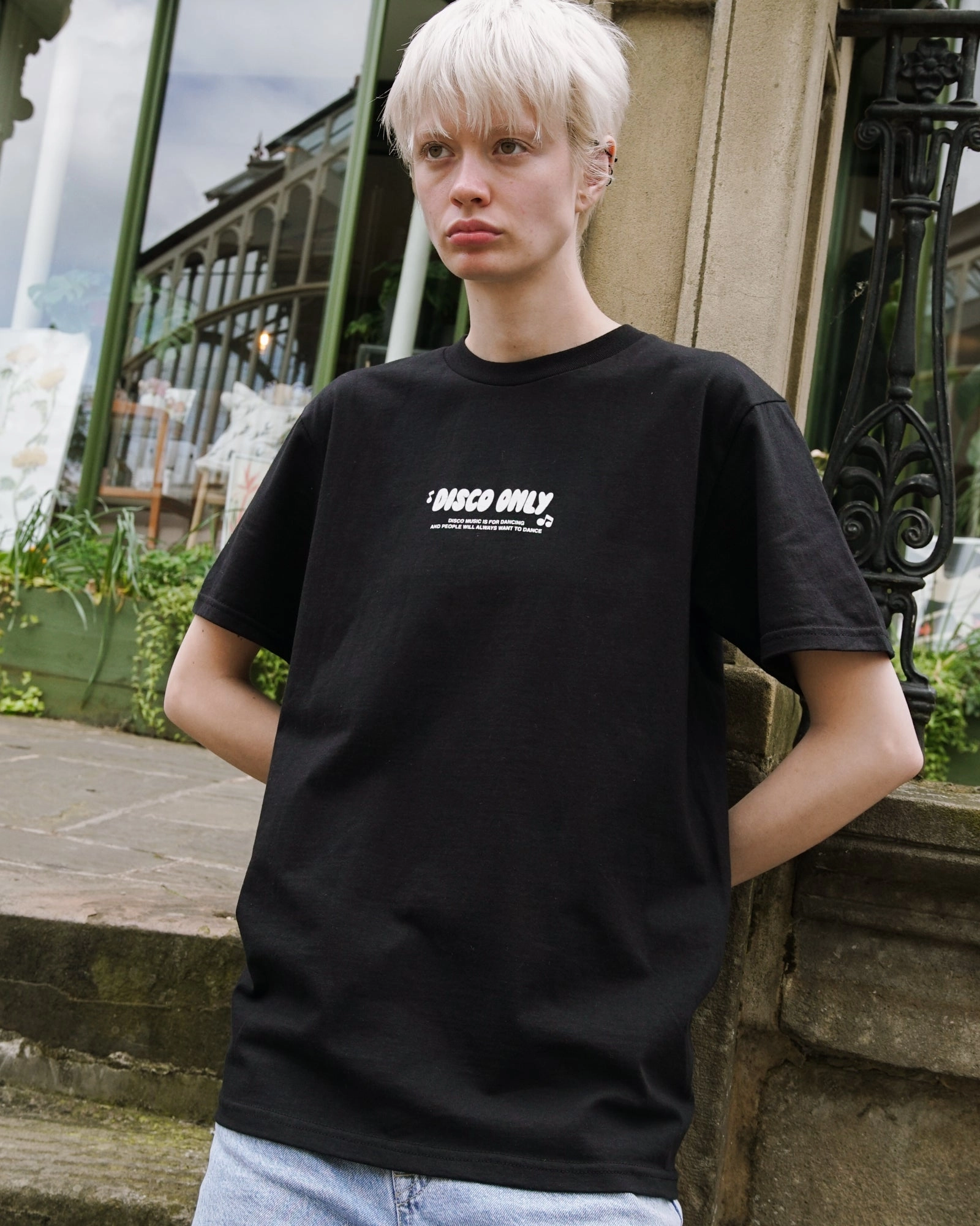 DISCO ONLY 'Play It Twice V5' Tee - Black UVProtectionFinish