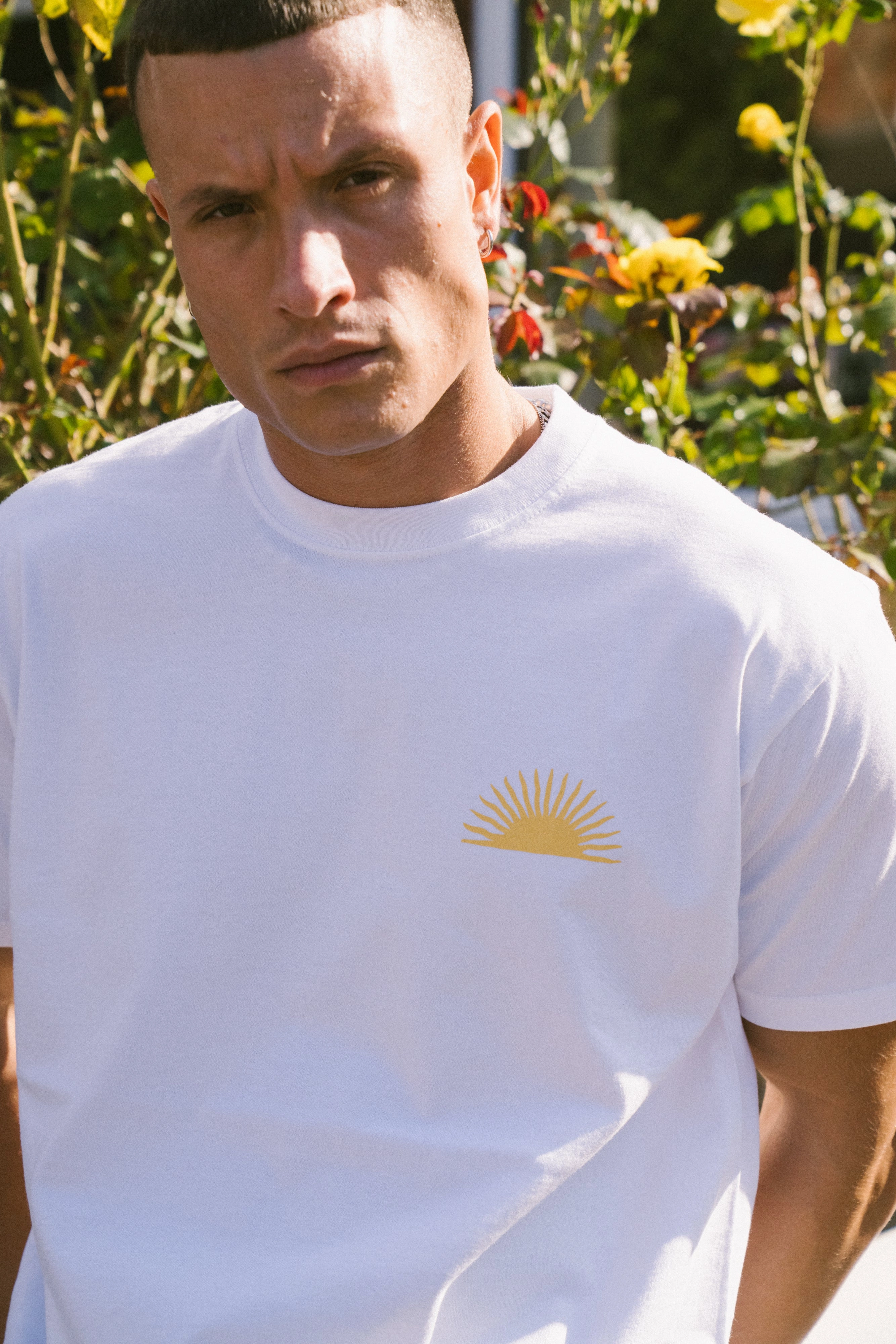 Seasonal Hero 'Morning Sun' Tee - White Active Style Trendy Basics