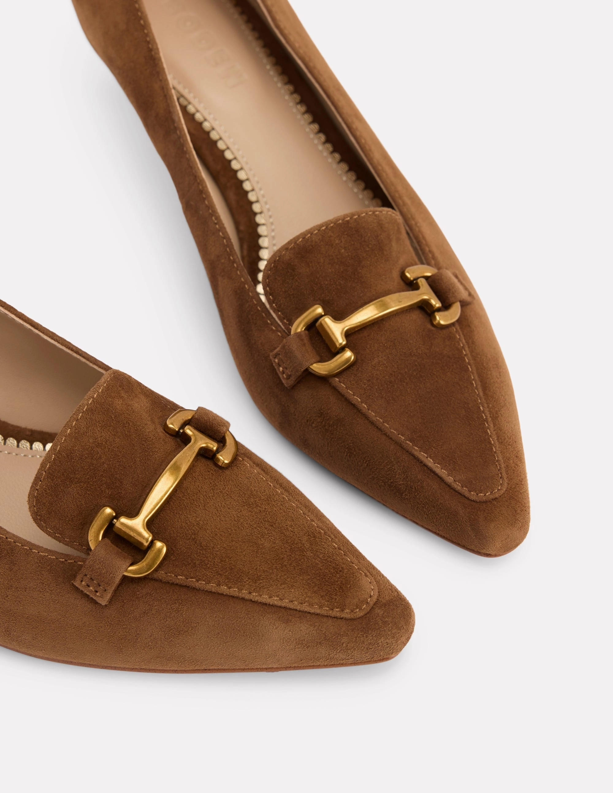 Mesh Iris Heel Snaffle Point Loafer-Raw Umber