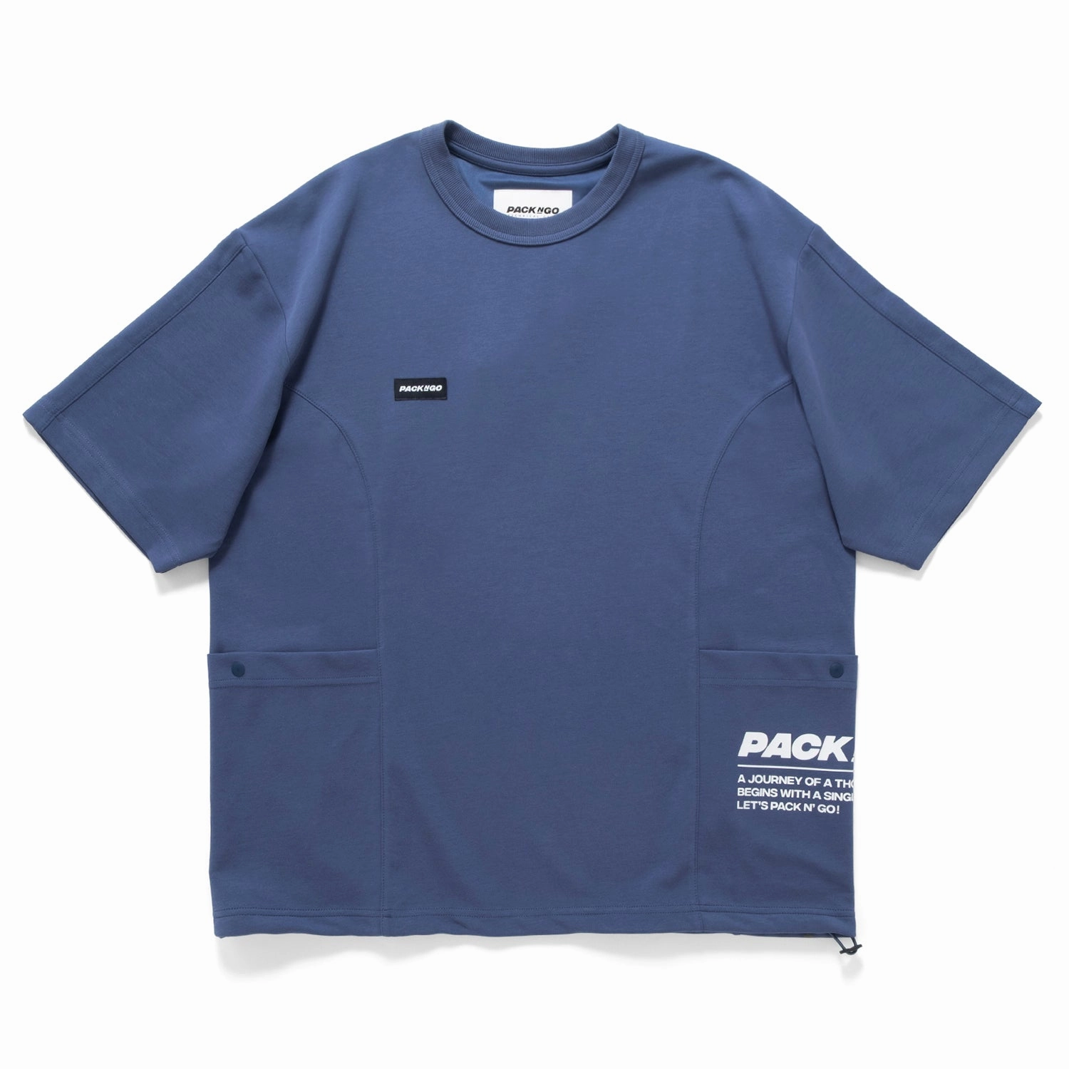 (TP1644) Side Pocket Drawstrings Tee Flexible Fit Sustainable production