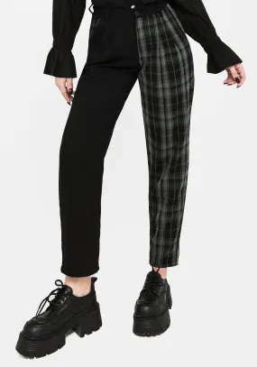 Checkmate High Waist Tapered Trousers Sporty Layer