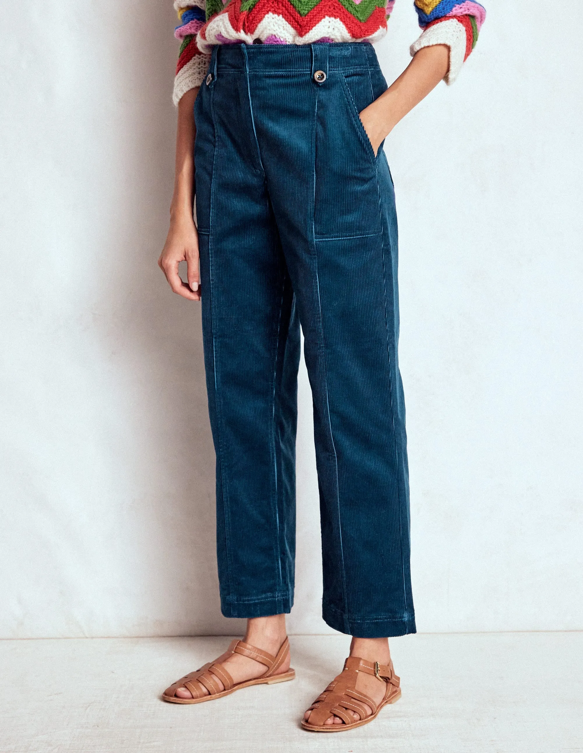 Everyday Essential Pimlico Cord Trousers-Indigo Blue