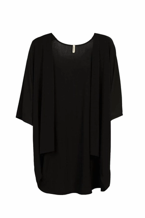 Ventilated Underarm Outdoor Ready Philosophy Cocoon Cardigan In Black