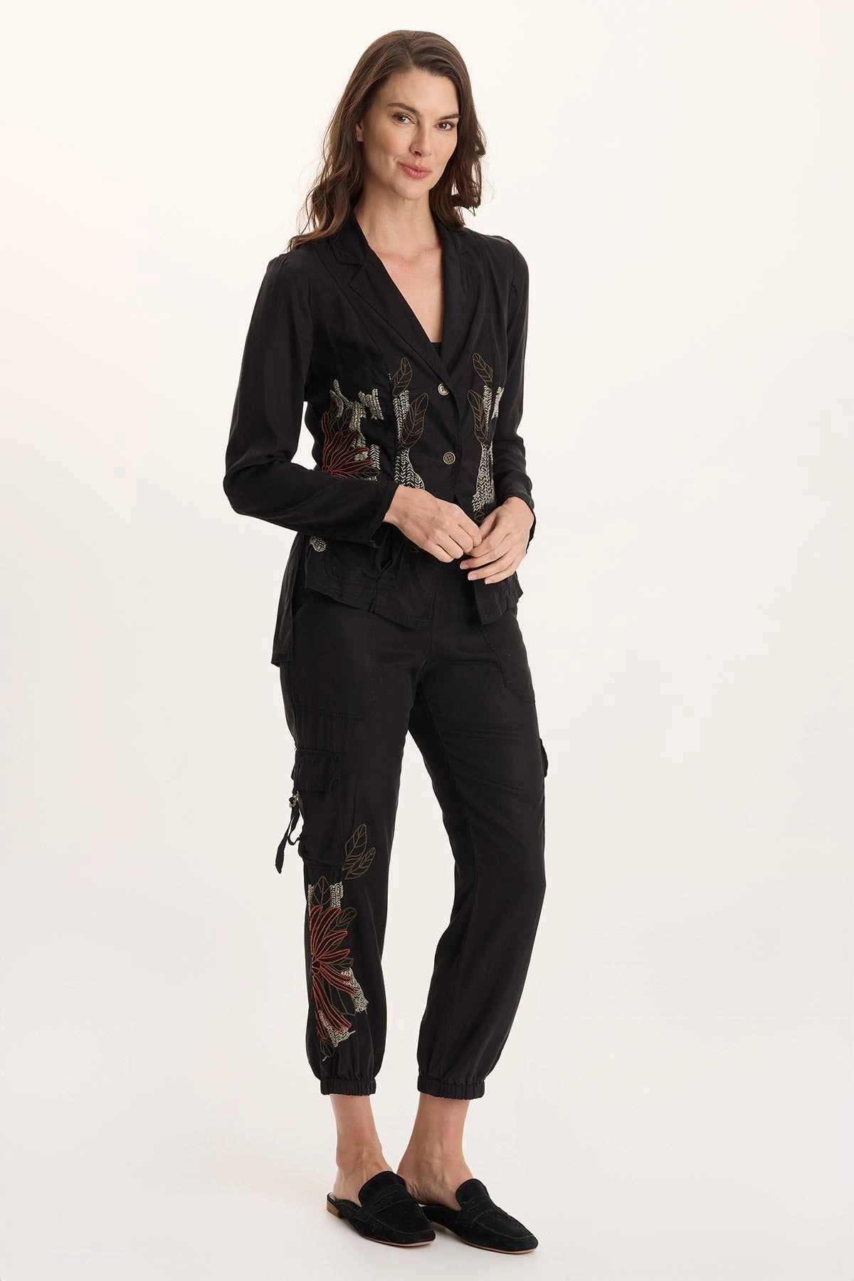 Darri Embroidered Pull-on Soft Twill Jogger Outdoor Training