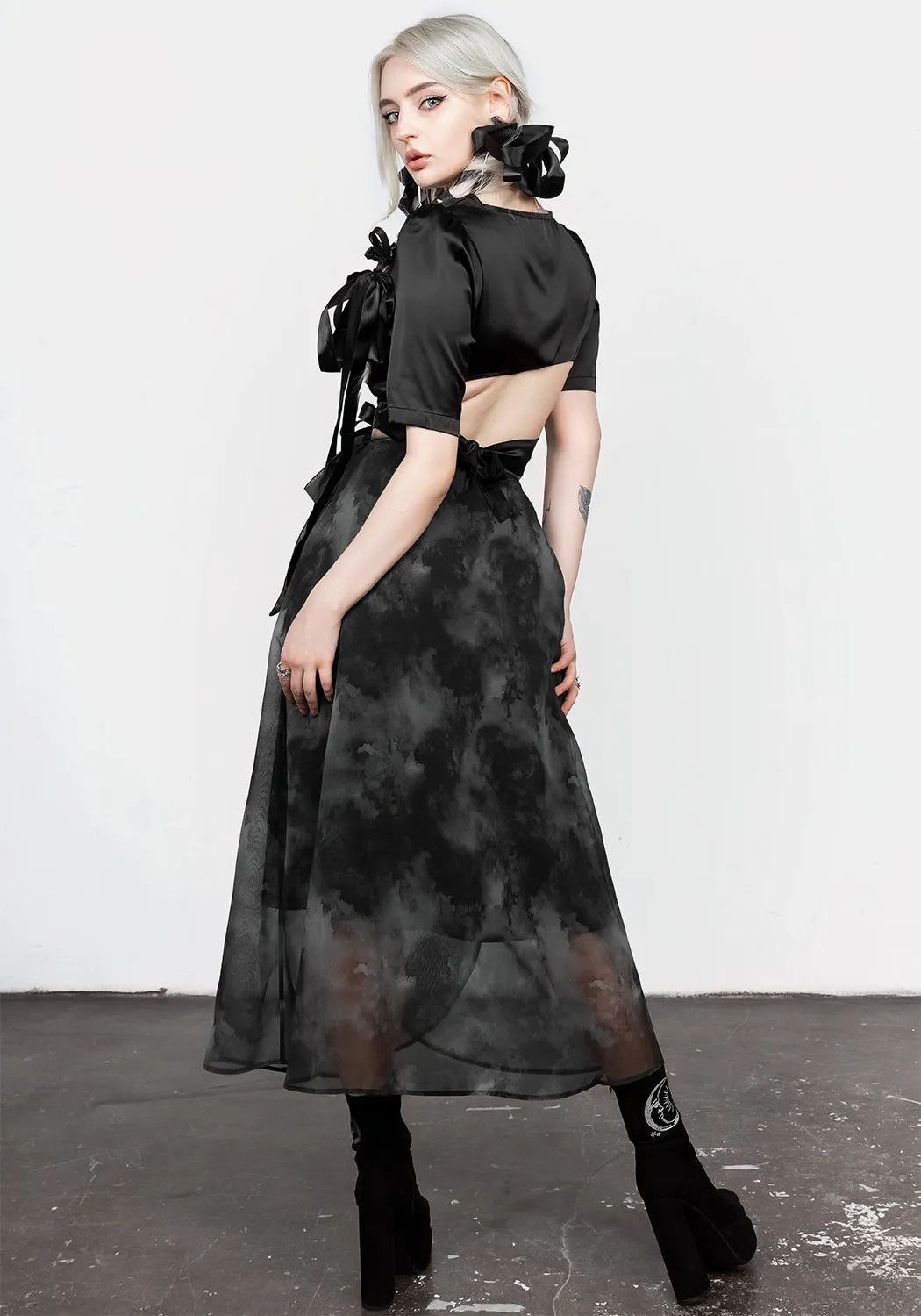 Minimalist Style Tempest Tie Waist Midaxi Skirt