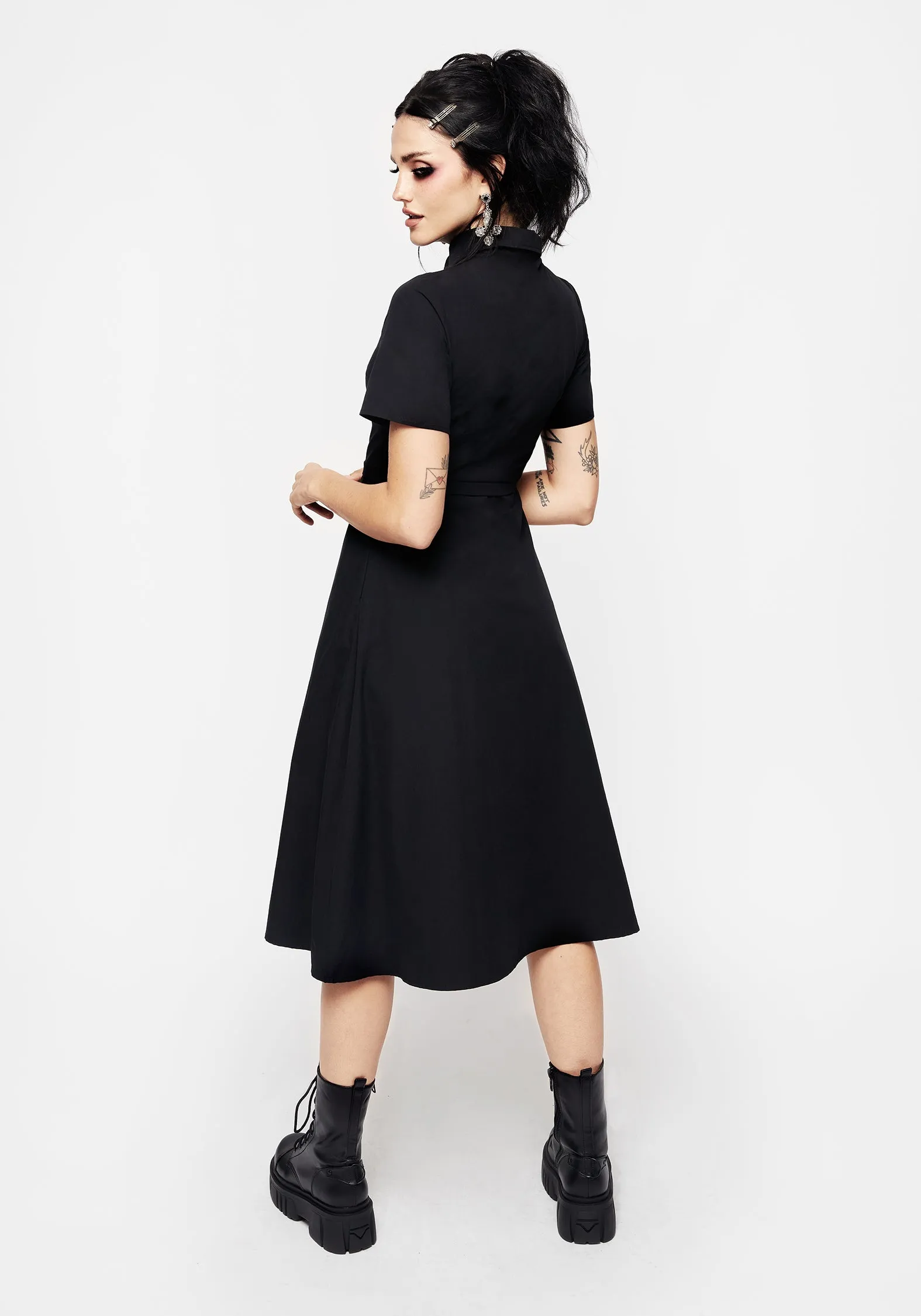 Fenrir Midi Shirt Dress Effortless Mood All Season Style