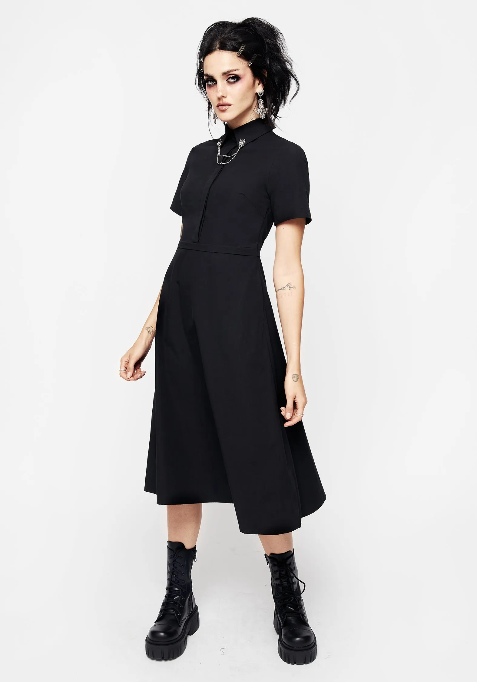 Fenrir Midi Shirt Dress Heart Tone
