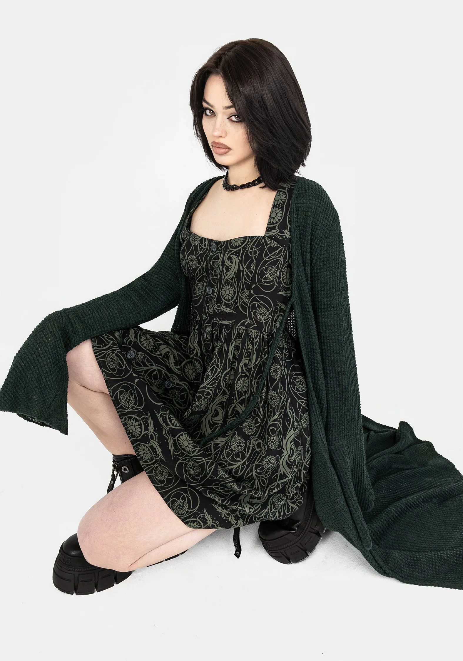 Fianna Button Front Mini Dress Lightweight warm-weather dress Night Mood
