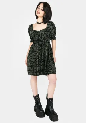 Elegant Wearable Luxe Touch Fianna Button Front Mini Dress