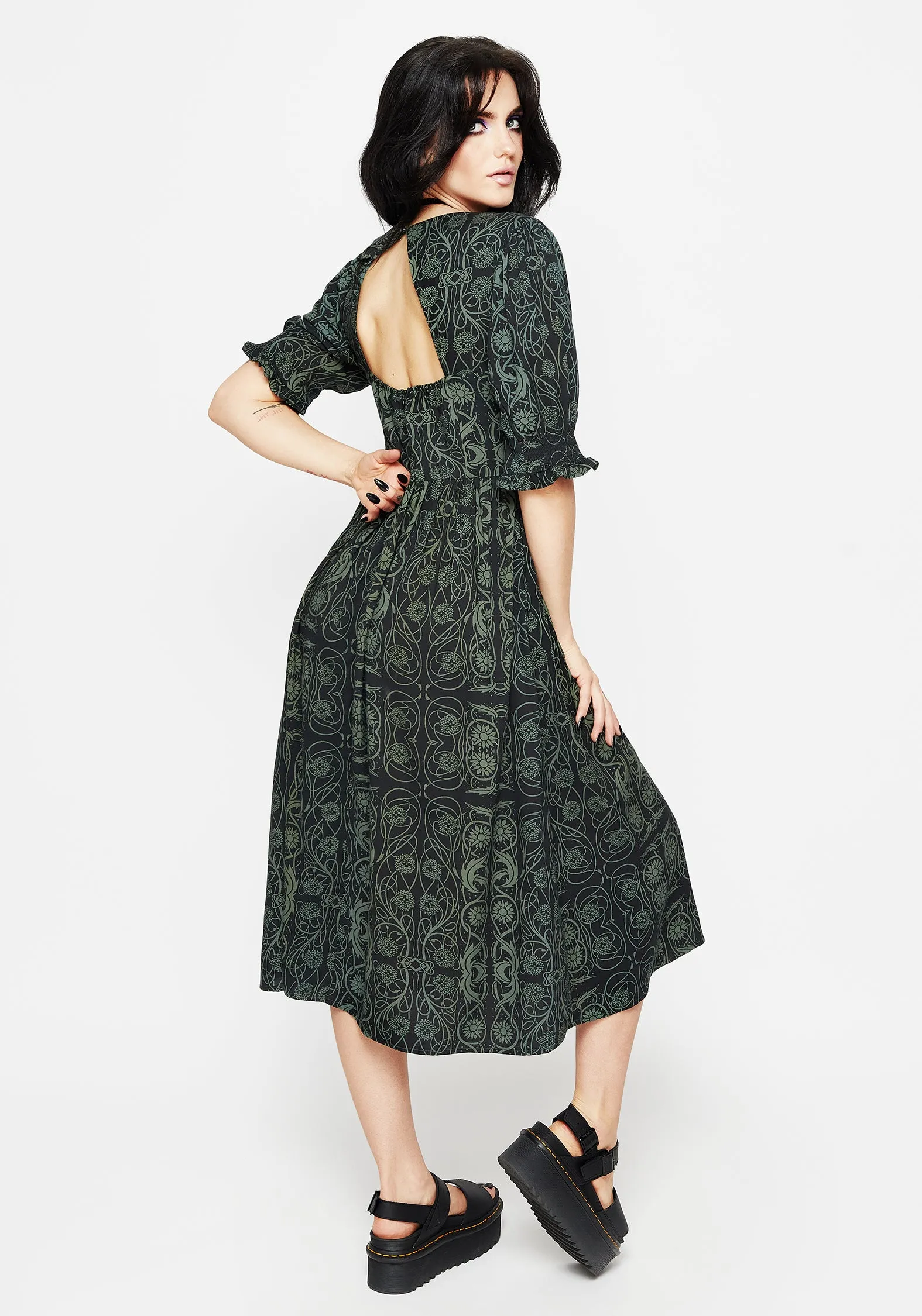 Fianna Midi Dress Clean Base
