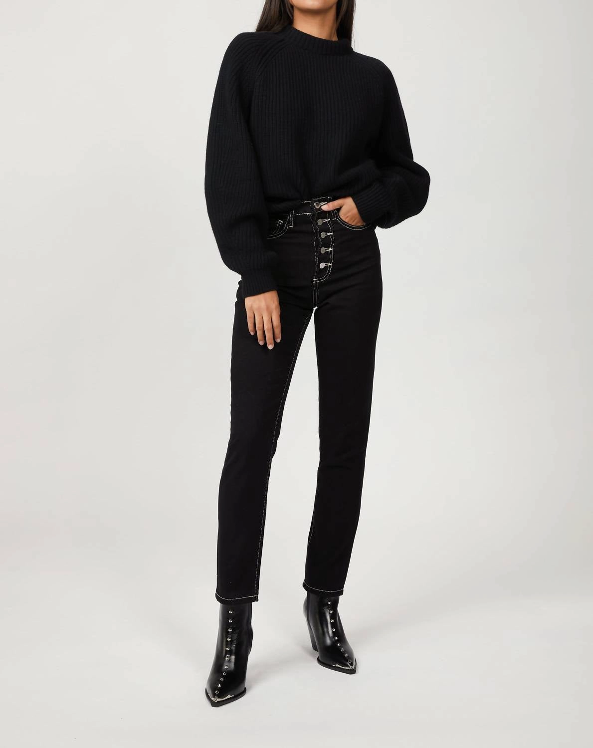 Quick drying material Fifi Sweater In Black
