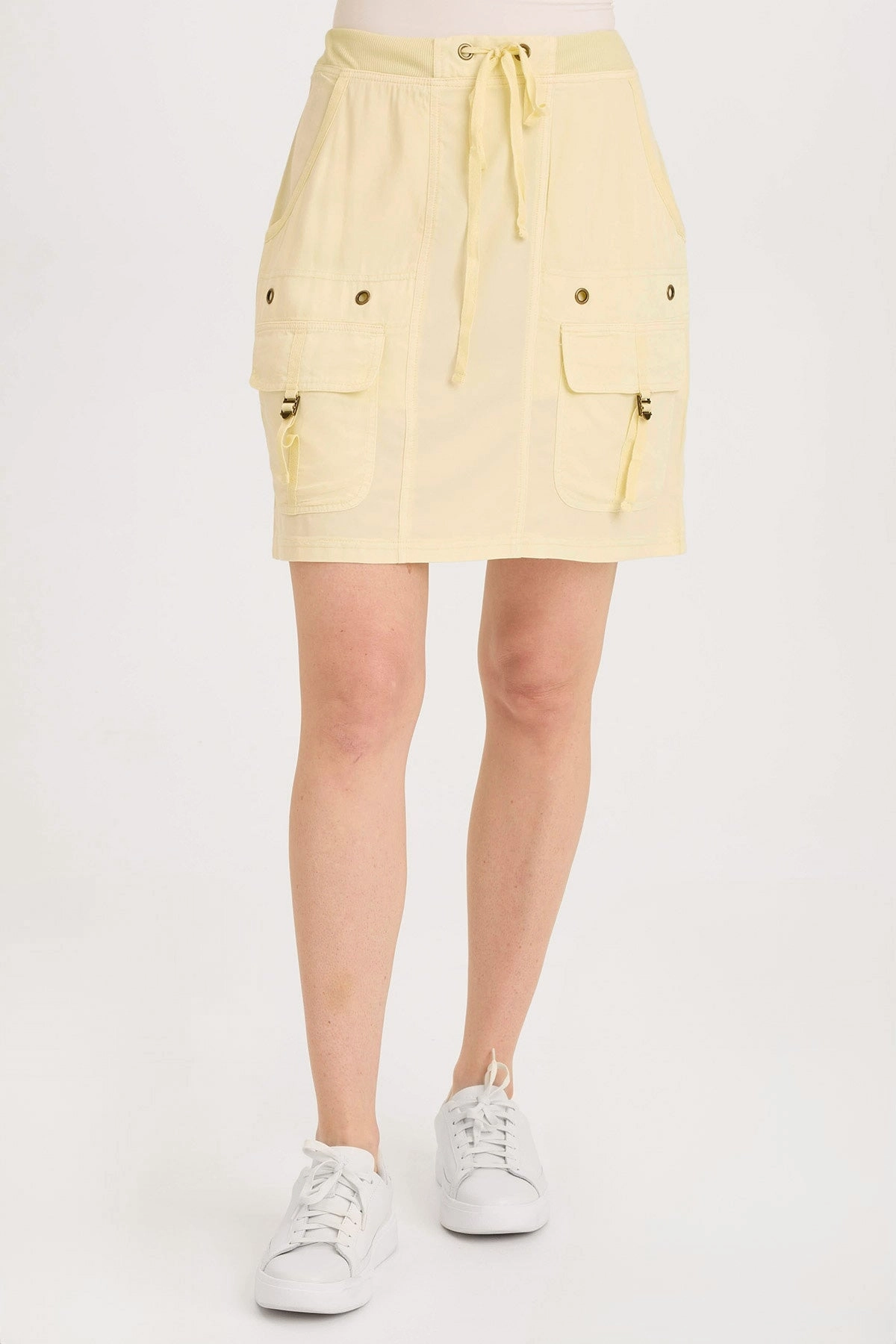 Bold Cut Cozy Edge Leto Twill Cargo Mini Skirt