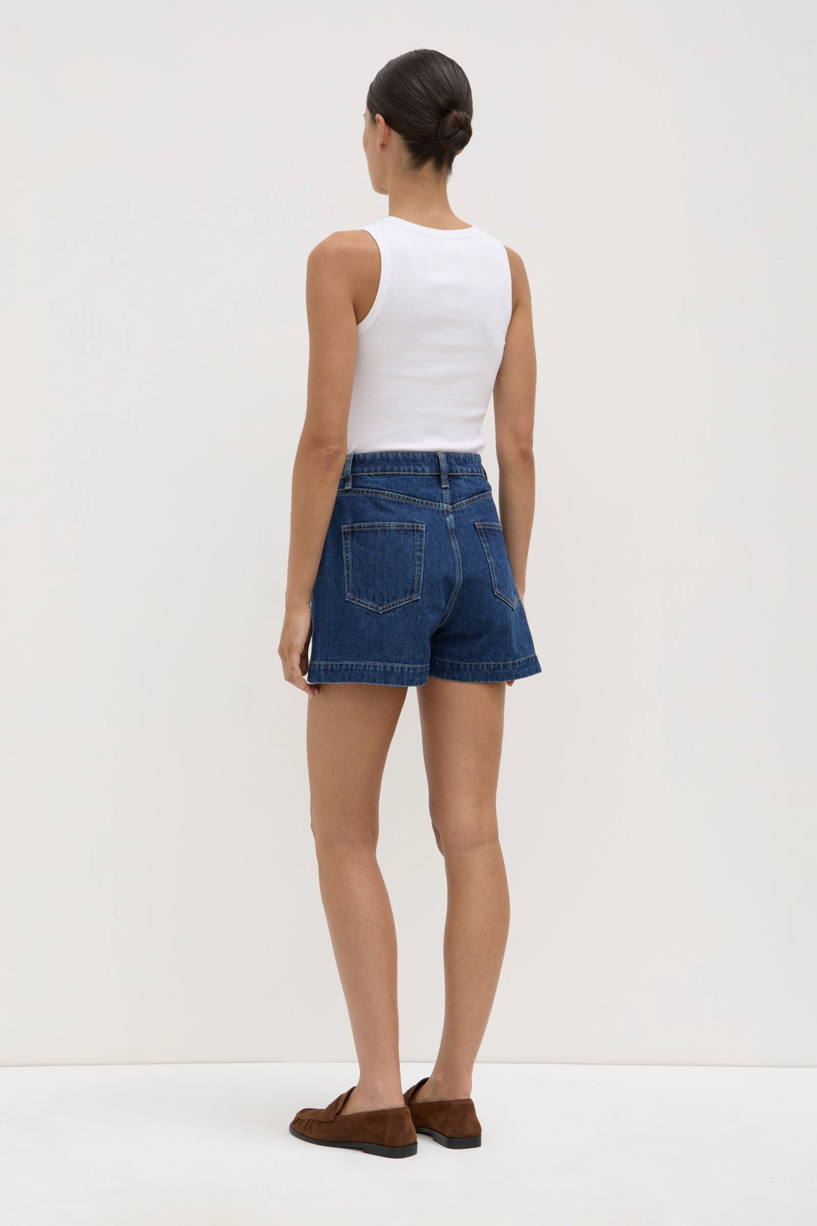 Boxy Denim Short Flex Waist System Breathable Fit