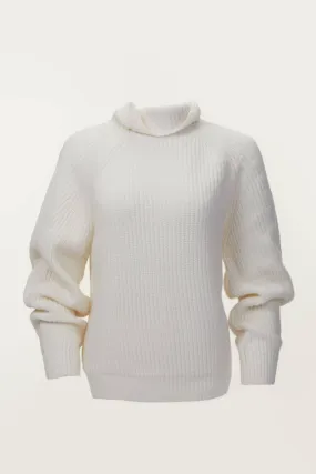 Fiona Sweater In Ecru Timeless Knit