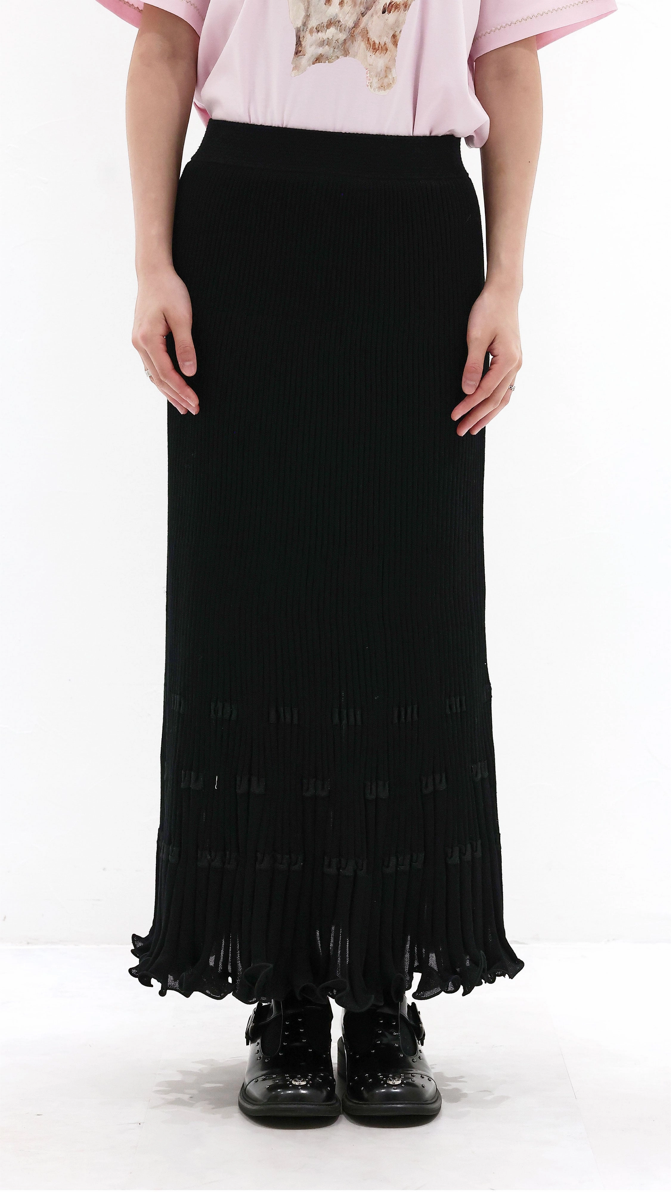 Weekend Vibes Date night Fish Tail Knit Skirt