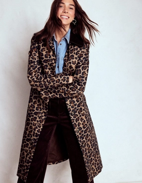 Lancaster Belted Mac-Leopard Heat Retention Layer