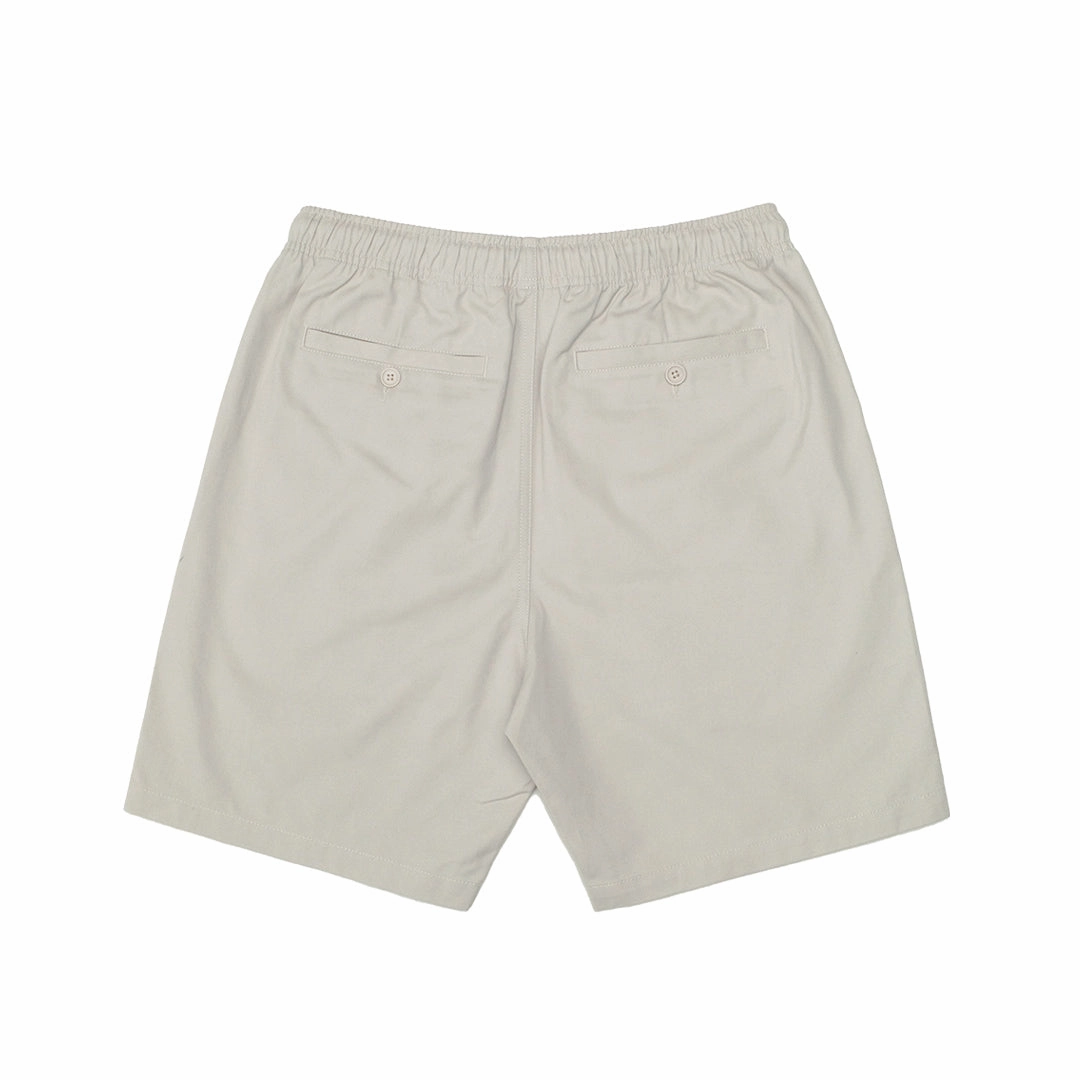 Easy Fit Wear athletic clothing A Thousand Futures 'Lucky' Canvas Twill Shorts - Bone