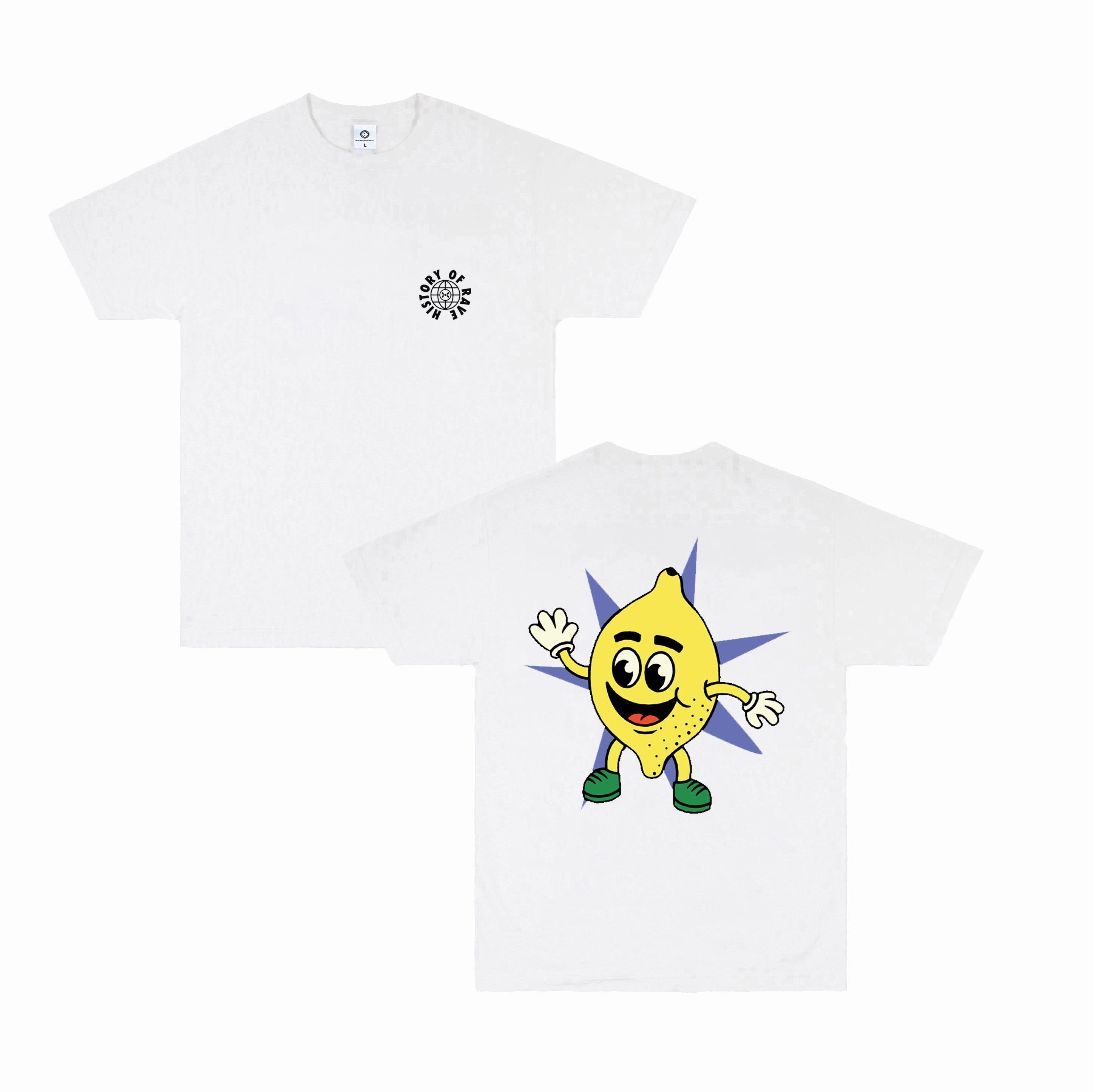 spandex blend History Of Rave 'Lemon' Tee - White