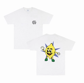 spandex blend History Of Rave 'Lemon' Tee - White