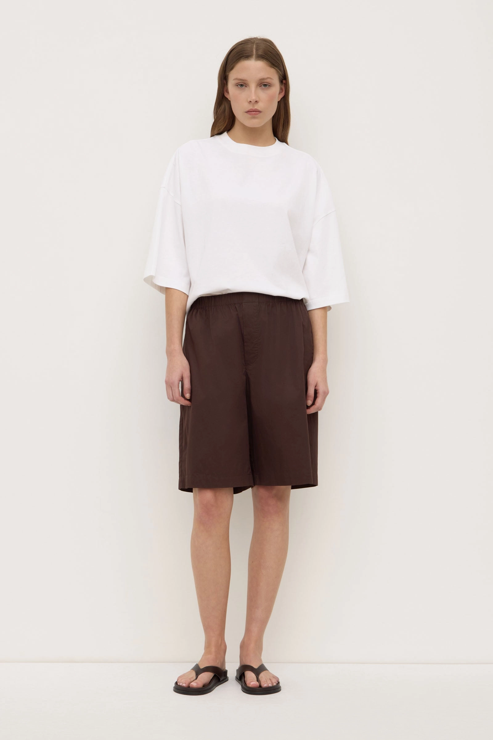 Midweight Texture clubbing attire Riley Poplin Short