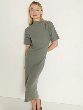 Lower Hem Beauty Zone Rebecca Midi Dress