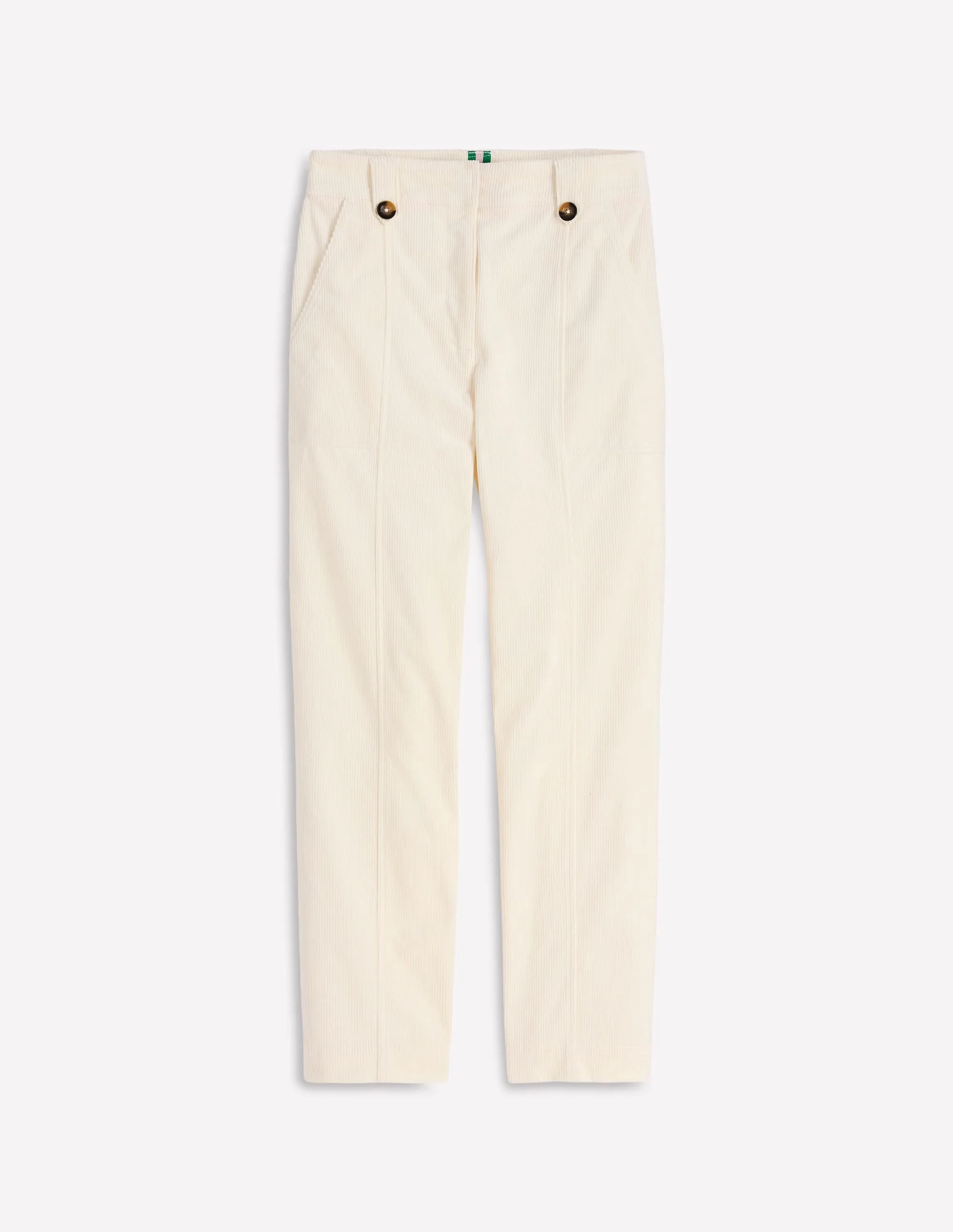 Day To Night Pimlico Cord Trousers-Ivory