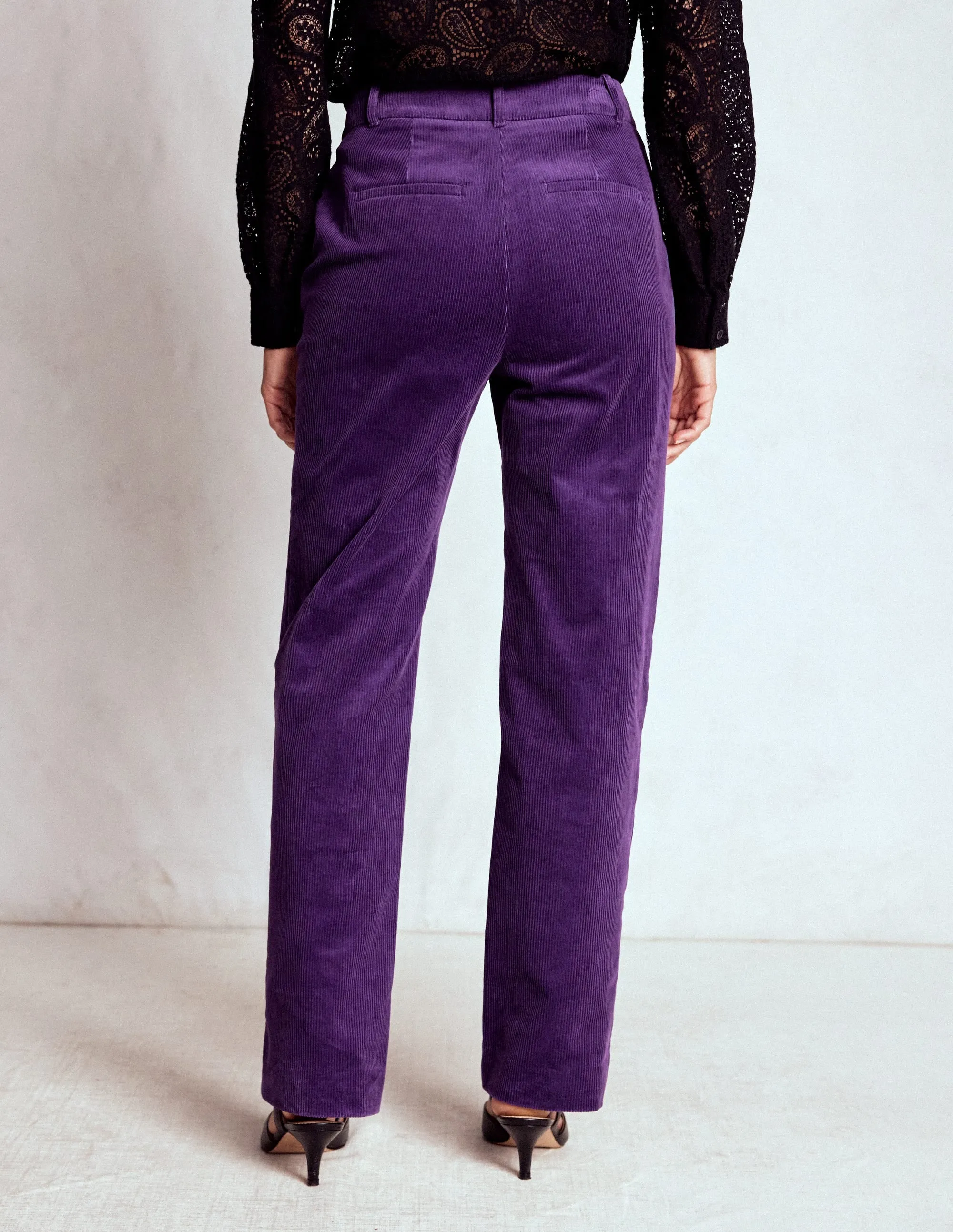 Weather Flex Canonbury Cord Trousers-Mystical Purple