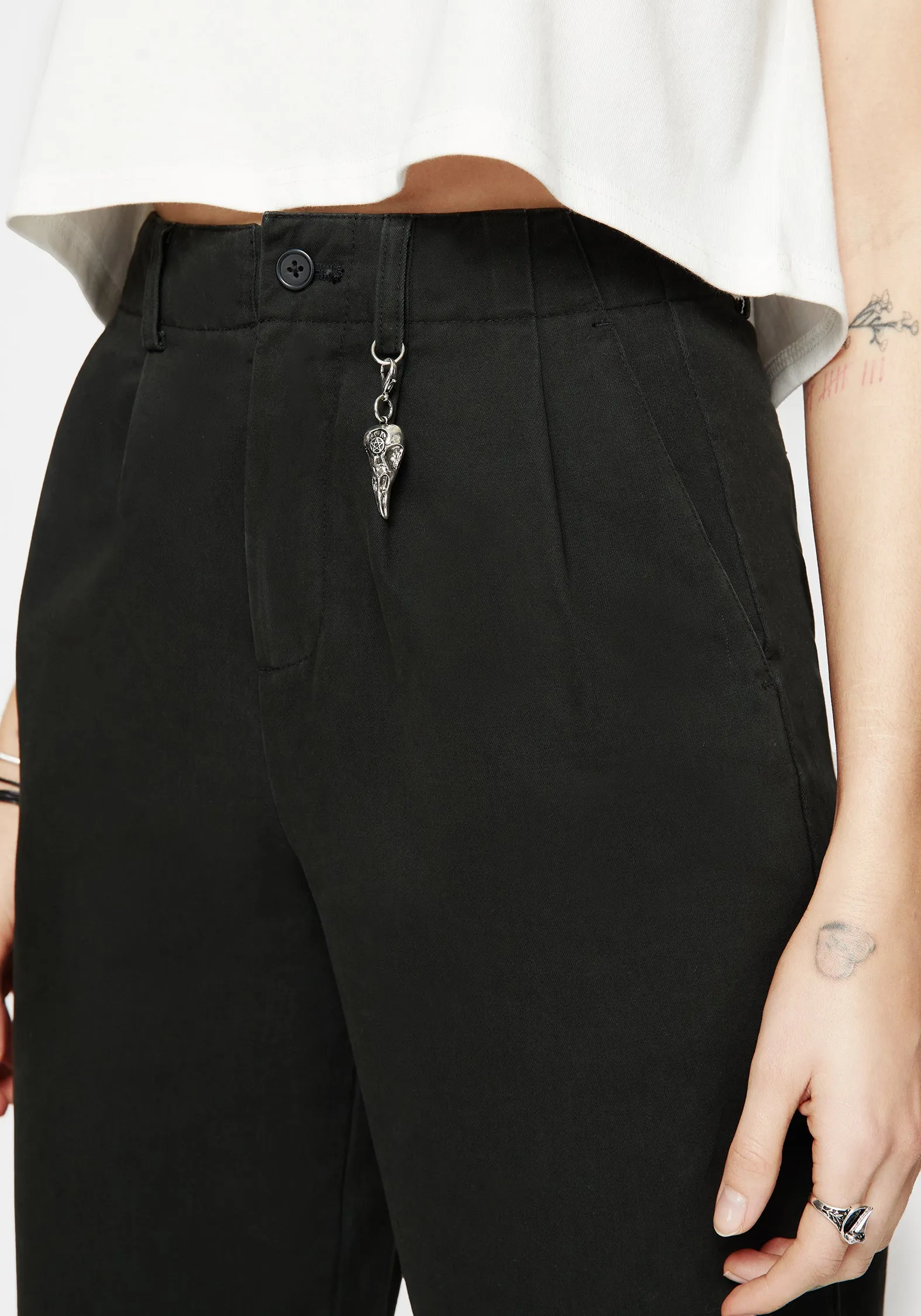Osteomancy Washed Cotton Tapered Trousers Everyday Flex