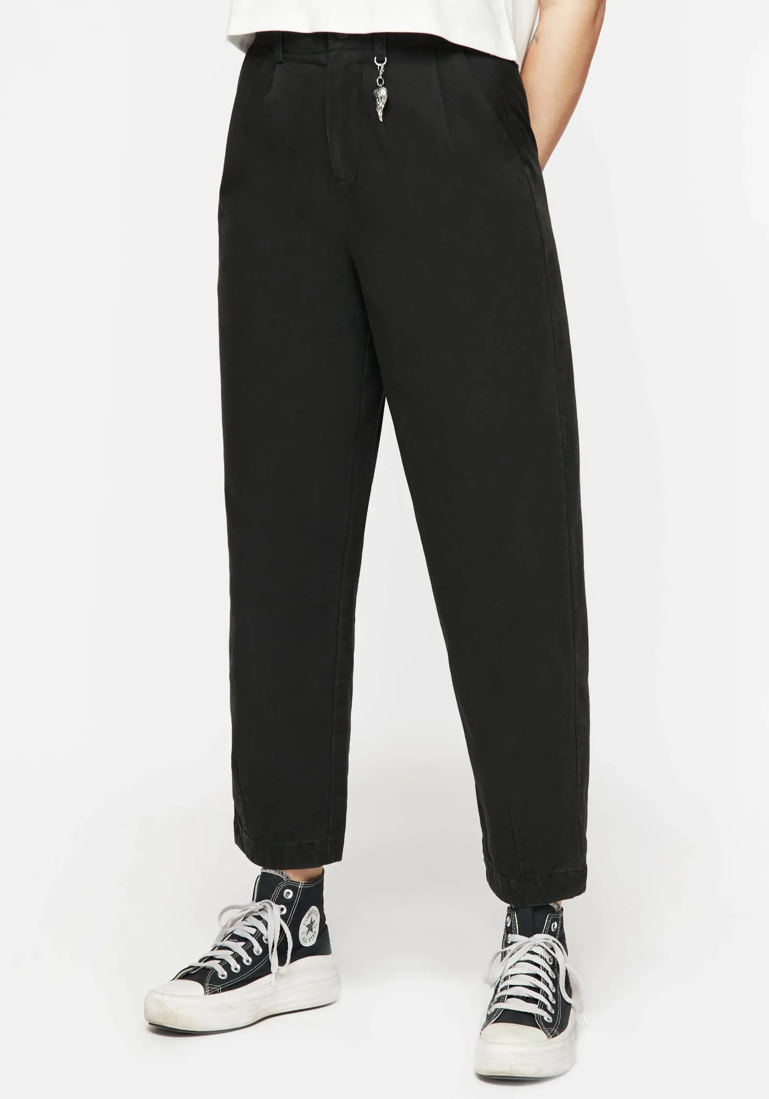 Osteomancy Washed Cotton Tapered Trousers Water Repellent Coating