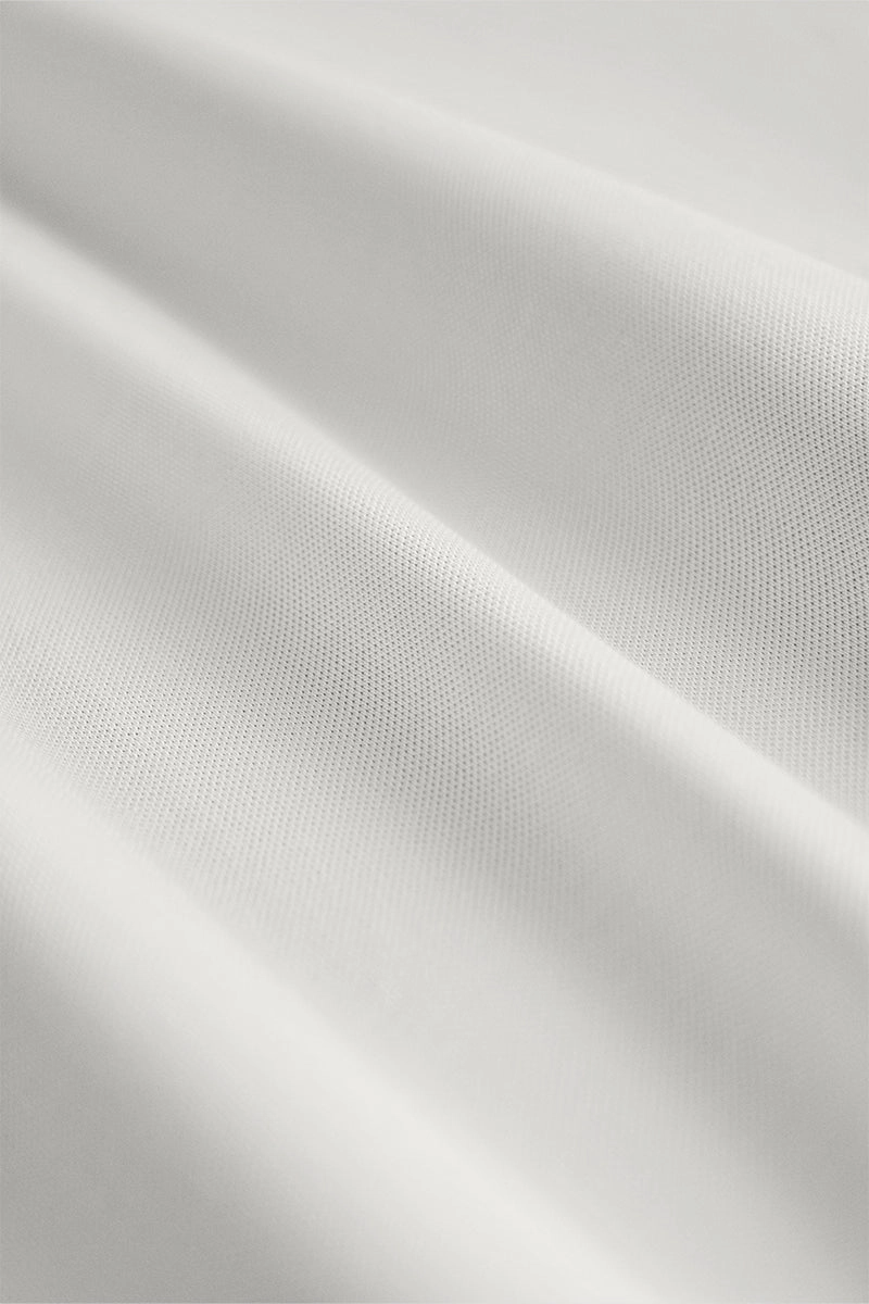 VISDRY? 3-Button Pique Polo | Light Grey GYFL01 NonRestrictive Shoulder Design