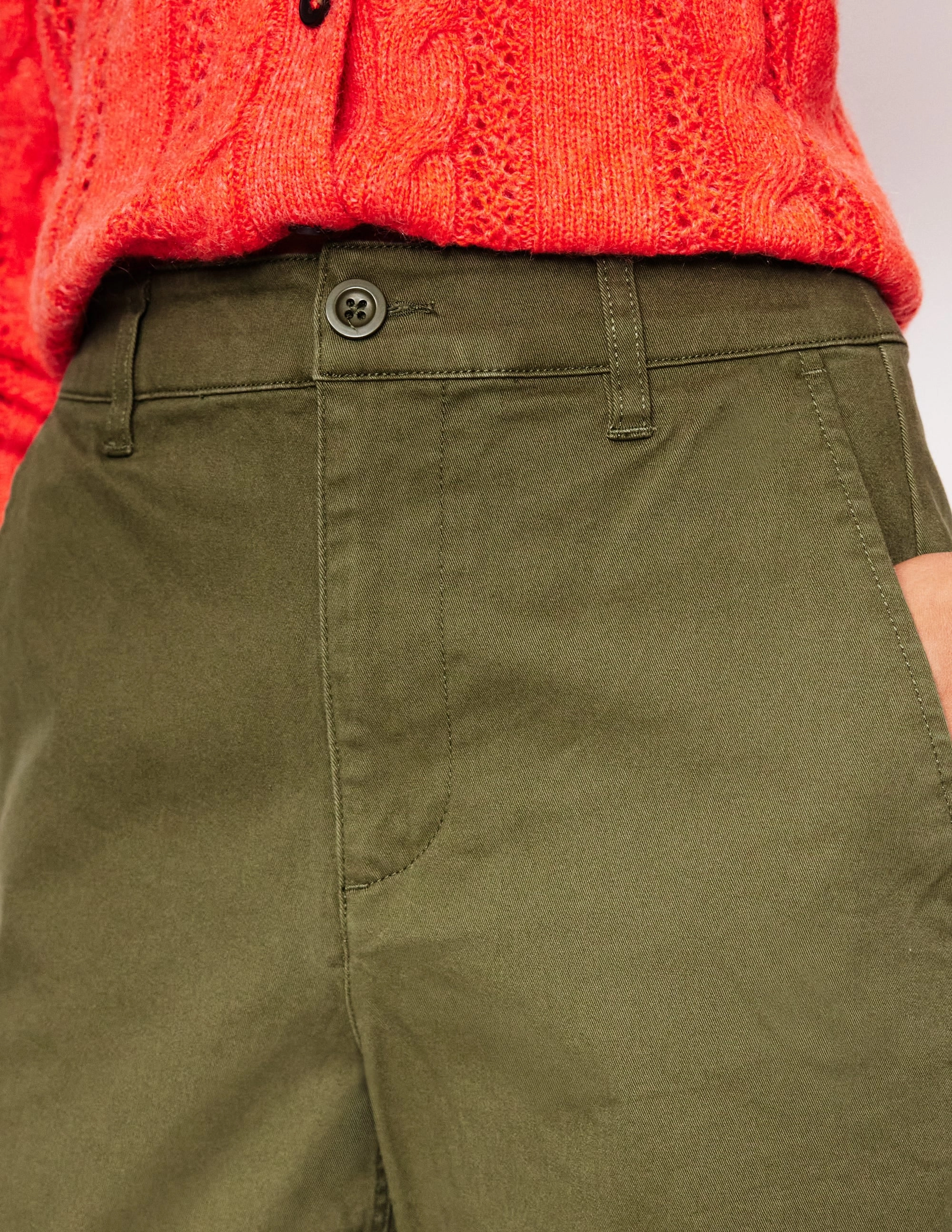 Sport Flex Barnsbury Chino Trousers-Woodland Green