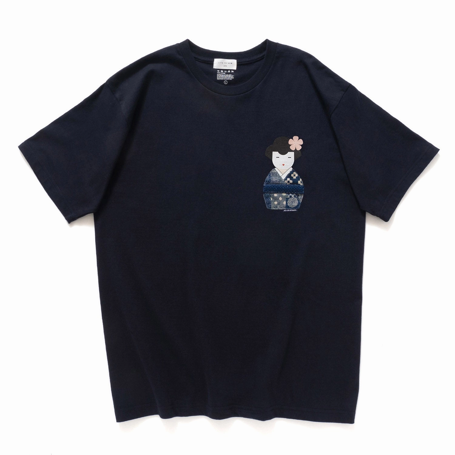 (ZT1261) Japanese Doll Patchwork Graphic Tee No Fade Technology Essential Style Wear