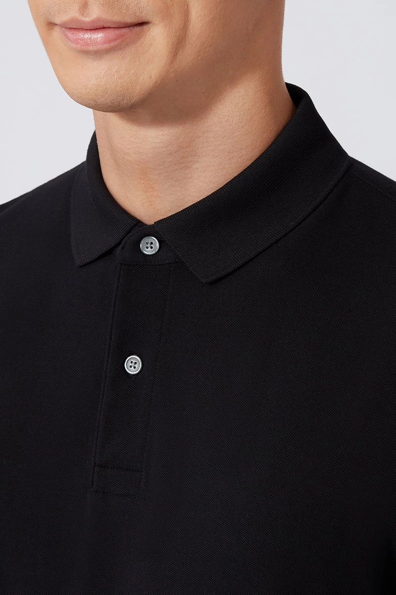 Outdoor Wear VISDRY? Pique Polo | Black BKFD01