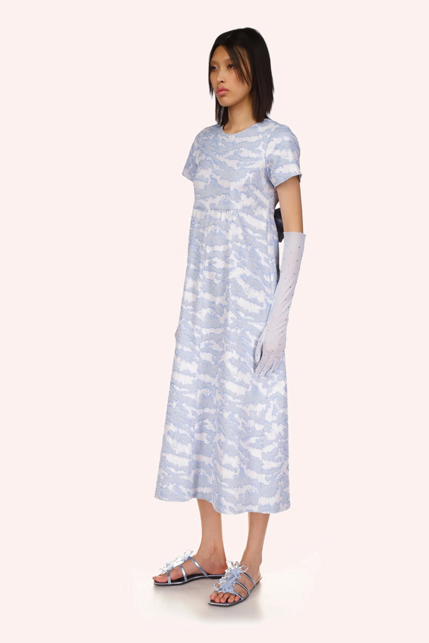 Fashionable Design Sauvage Jacquard Dress
