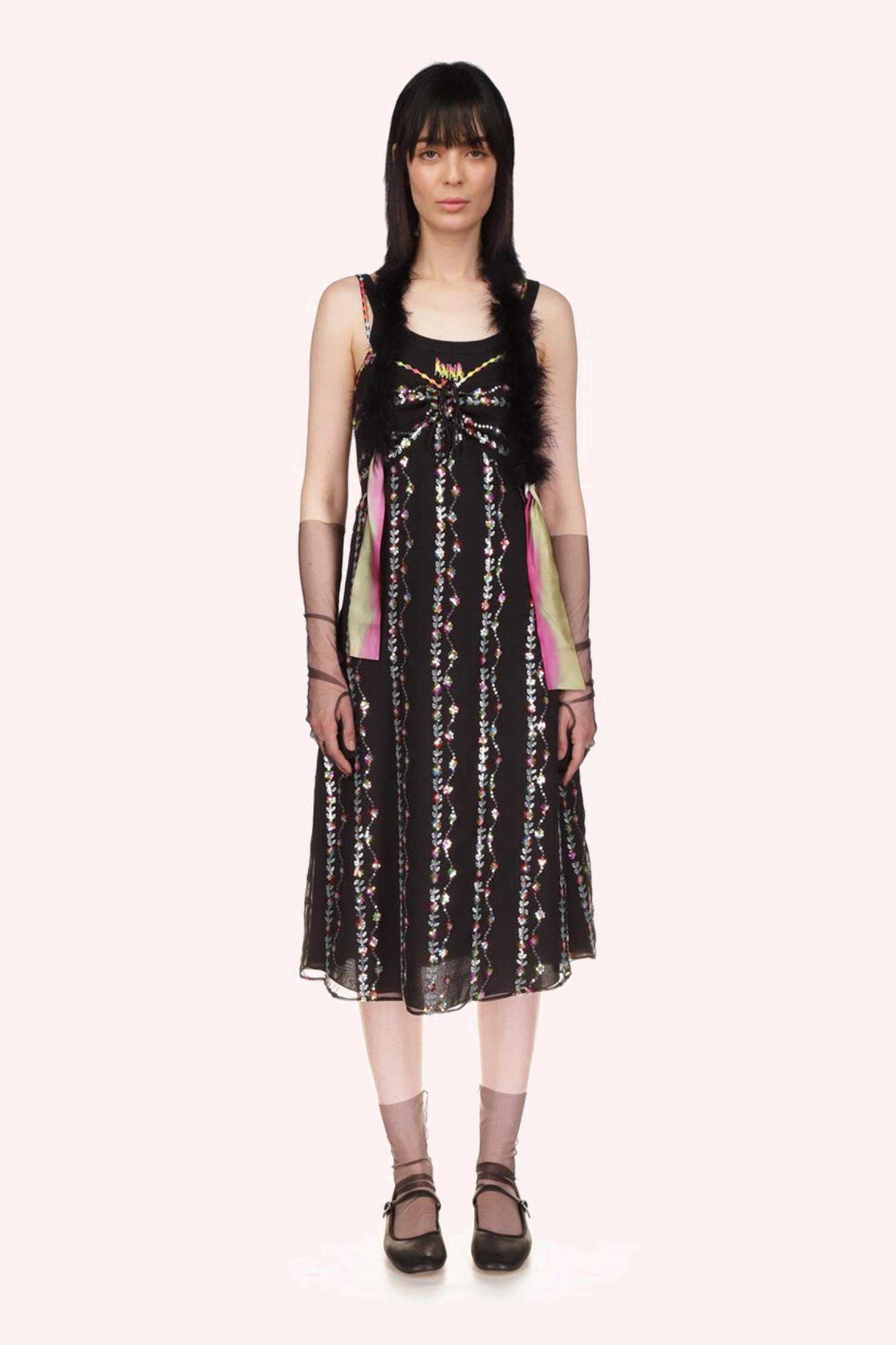 Bold Elegance Floral Fantasy Dress