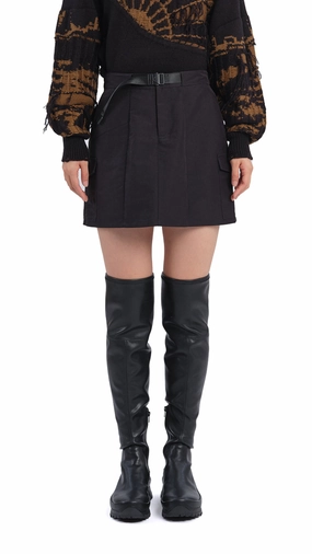 Easy Motion Back Slit Mini Skirt