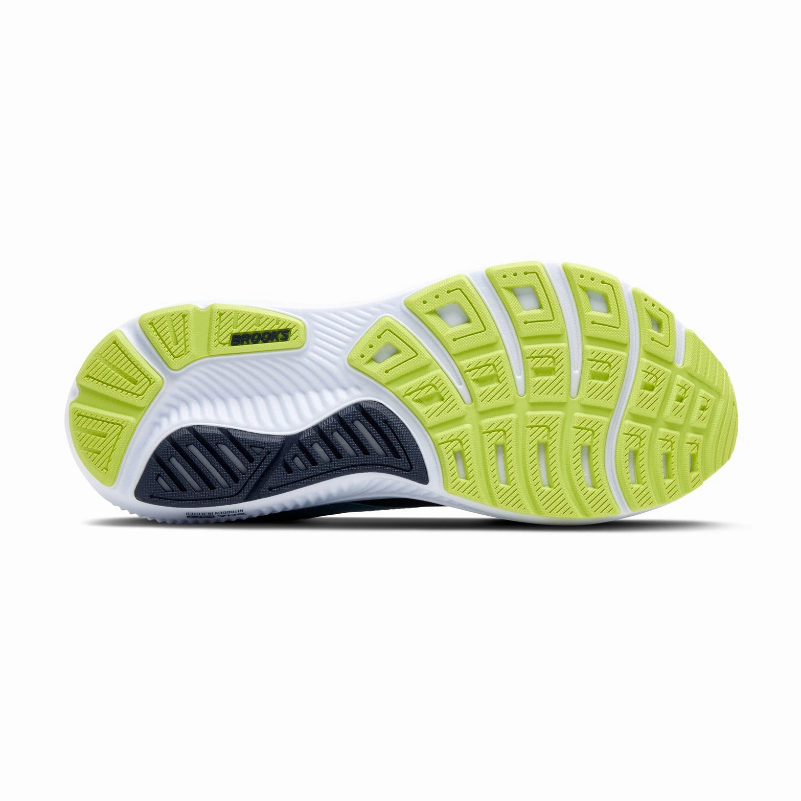 Men's Ghost 17 Running Shoes Peacoat / Lime / Blue multi - color
