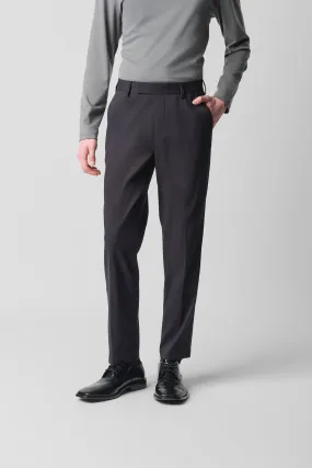 TaperedLeg CottonSTRETCH Tailored Pants | Navy 15589P