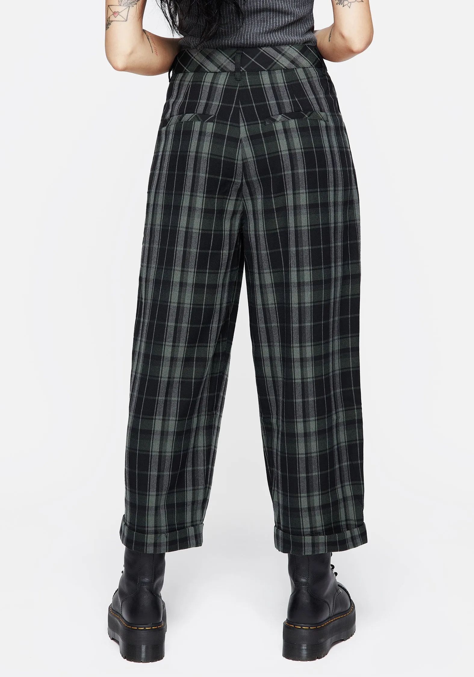Bittersweet Check Pants Relax Mode