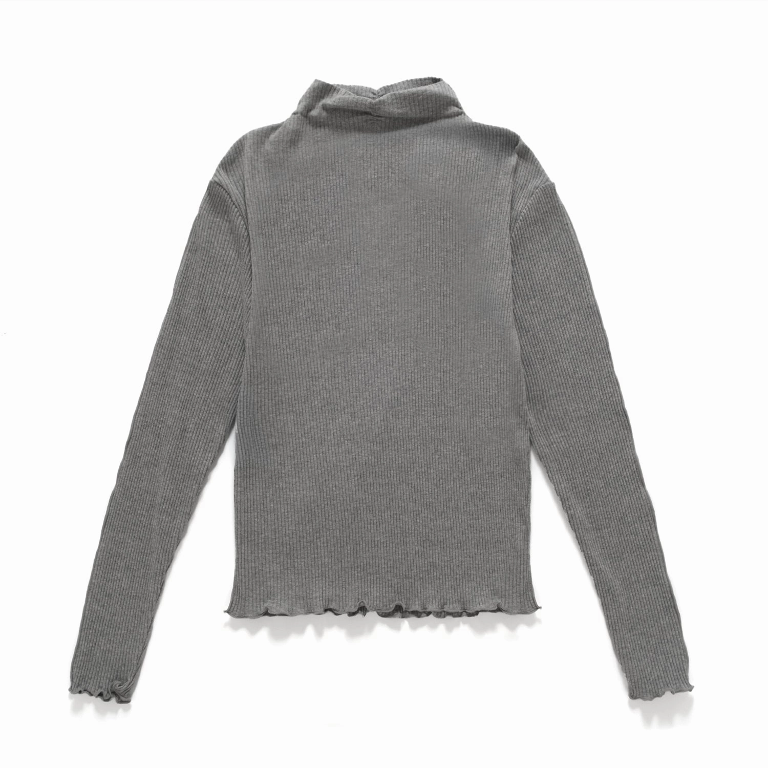 Eco friendly materials Smart Casual (TP1476) Monk Neck Long Sleeve Tee