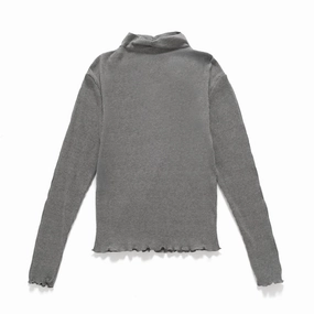 Eco friendly materials Smart Casual (TP1476) Monk Neck Long Sleeve Tee