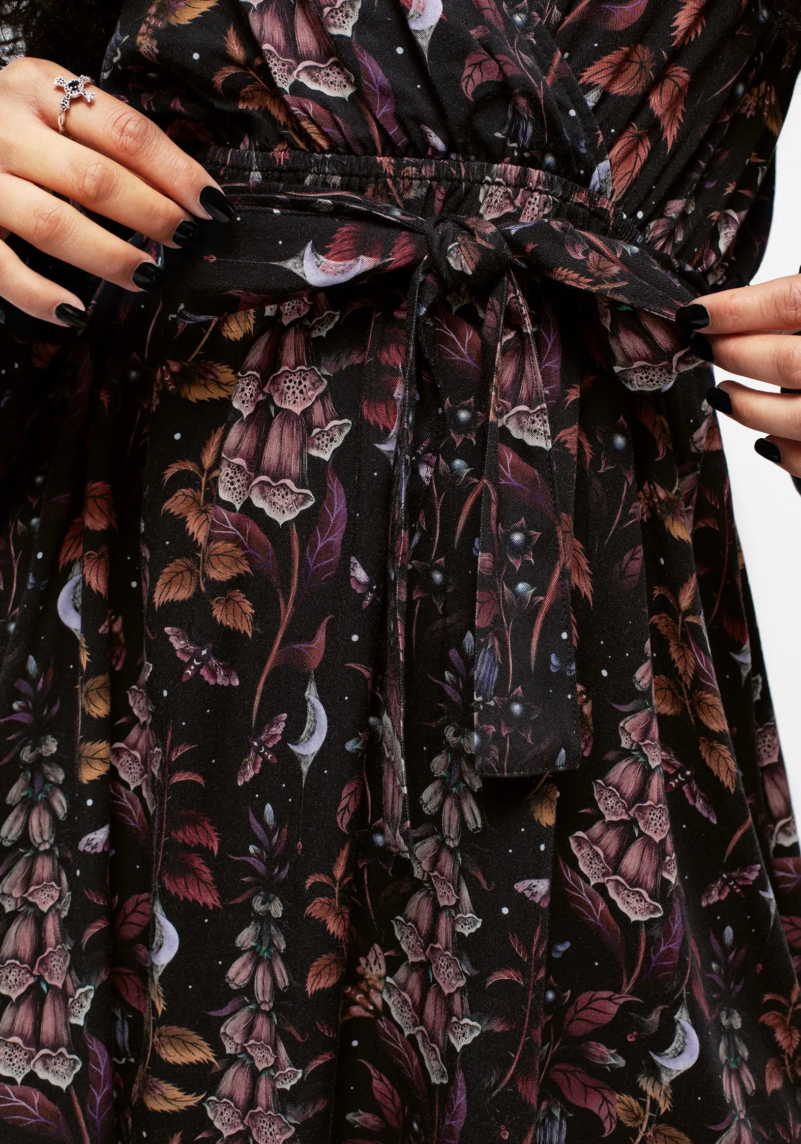 Foxglove Mini Wrap Dress Confident Mood Timeless Touch